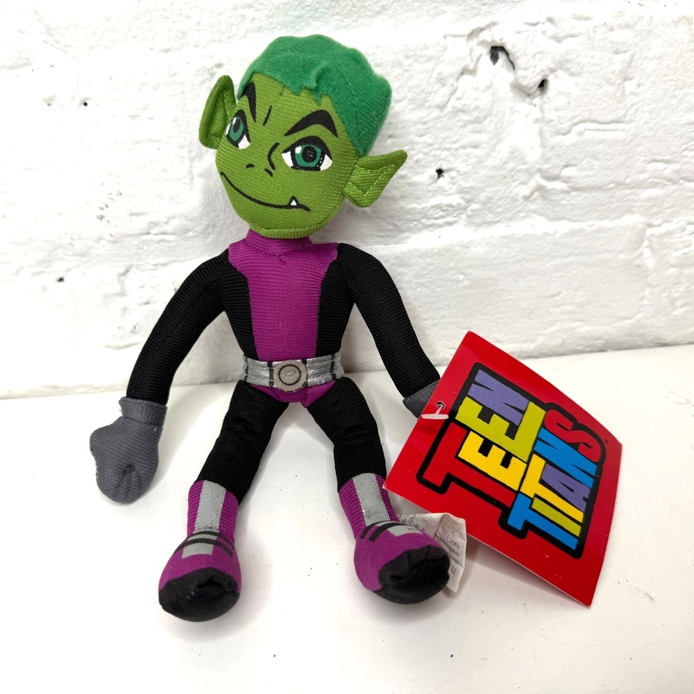 Cartoon Network DC Teen Titans Beast‎ Boy Plush (Toy Network) 2005 10"